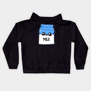 Cute Milk Packaging Kids Hoodie